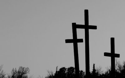 Three Wooden Crosses Reminds About the Fragility of Life