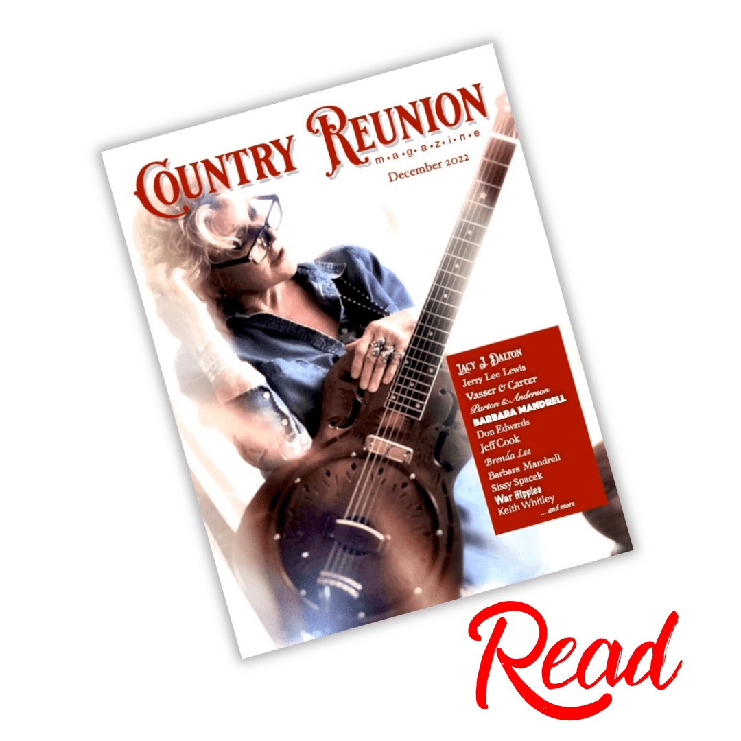 Cover for Country Reunion Magazine from October 2023 with a photo of the cast