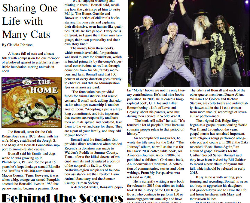 Article about Joe Bonsall